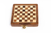 Chess Board – 5-Inch Fully Magnetic Foldable Set in Premium Wood with Handcrafted Coins