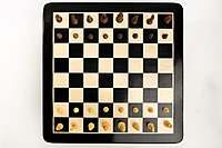 Handcrafted Chess Board 26 inch - Premium Wooden Design & Handcrafted Coins