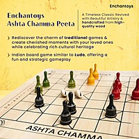 Ashta Chamma Peeta Game ( Wood )- indian Board Game