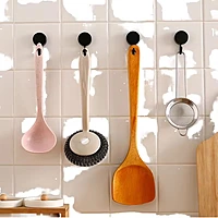 (Pack of 30) | Self Adhesive Round Shape Wall Hooks | Multi Color