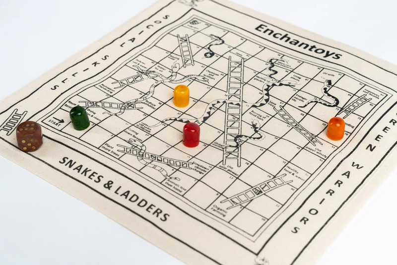 Snakes & Ladders Native Game Cotton Cloth