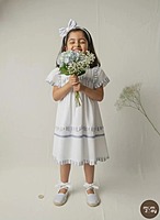Santorini Dress | Organic Cotton Flutter-Sleeve Dress