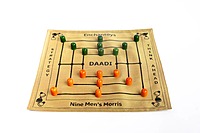 Daadi Board Game on Raw silk – Handcrafted, Eco-Friendly Strategy Game