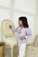 Osaka Blazer Blouse | Rose-Embroidered Organic Cotton–Linen