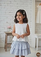 Vienna Blouse | Pleated Organic Cotton Top