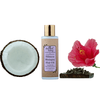 Ancient Living Hibiscus & Bhringraj Hair Oil - Glass Bottle - 100 ml