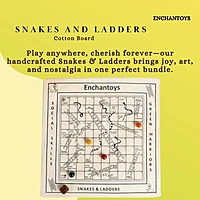 Snakes & Ladders Native Game Cotton Cloth
