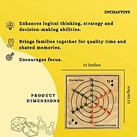 Chakravyuham by Enchantoys - a handcrafted  Raw Silk Indian strategy board game