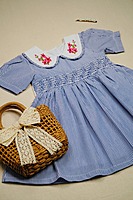 Mykonos Dress | Organic Cotton Embroidered Smocked Dress   Regular priceRs. 2,199.00