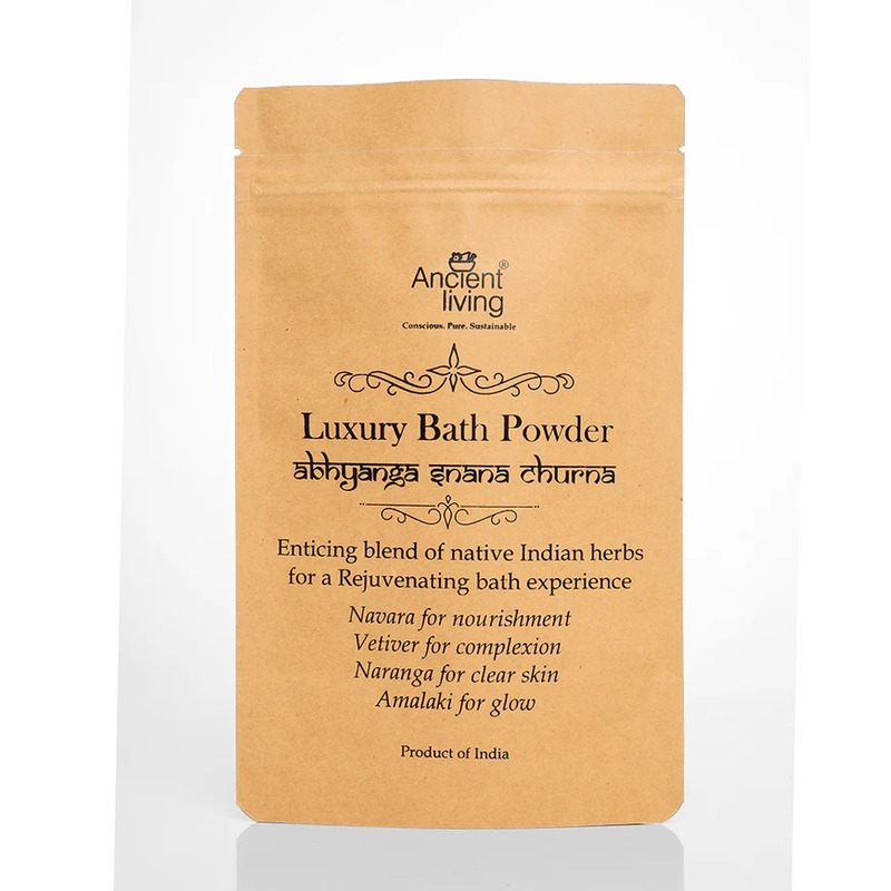 Ancient Living Luxury Bath Powder Pouch - 100 gm