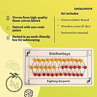 Fighting Serpents – Handcrafted Cotton Fabric Game