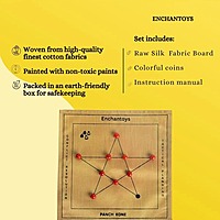 Panch Kone Board Game - Raw Silk