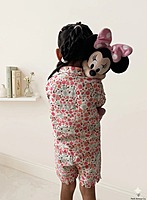Florence Lounge Set | Organic Cotton–Linen Floral Co-ord