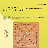 Ashta Pada Native Game - Raw Silk Indian Strategy Game