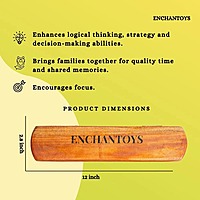 Enchantoys Vamanaguntalu 5-Pit Traditional Indian Board Game
