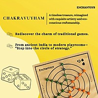 Chakravyuham by Enchantoys - a handcrafted  Raw Silk Indian strategy board game
