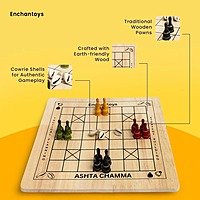 Ashta Chamma Peeta Game ( Wood )- indian Board Game