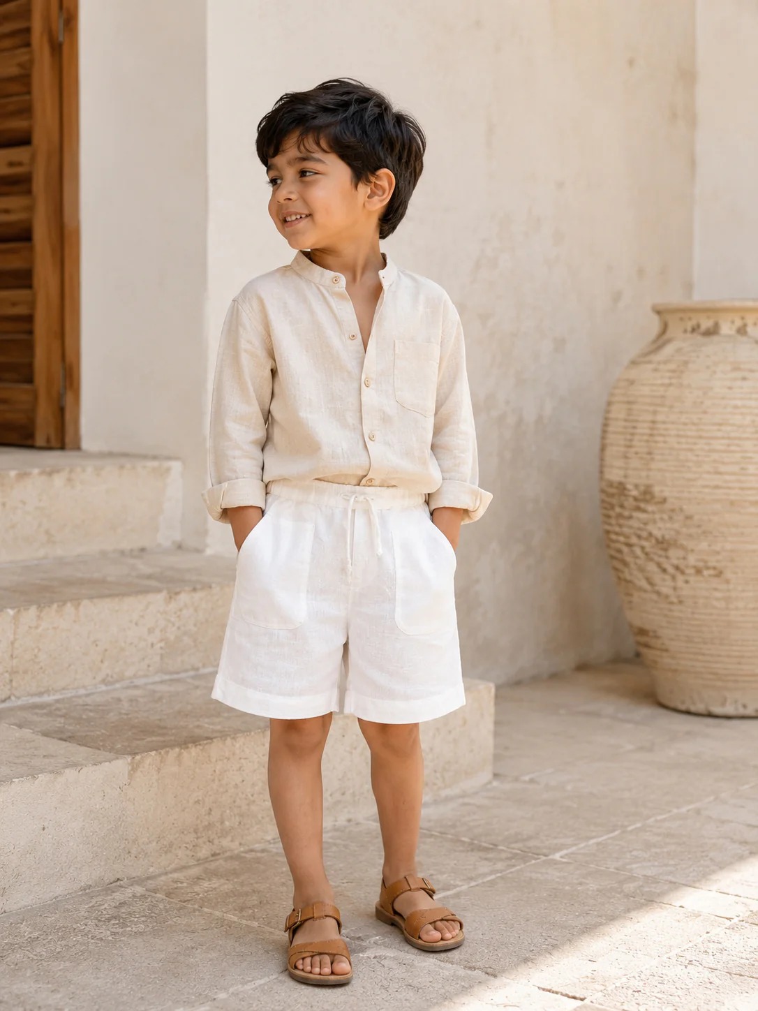 Palermo Shorts | Organic Cotton–Linen Blend