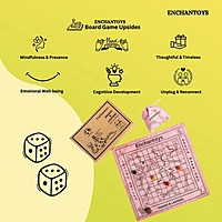 Snakes and Ladders Native Game on Raw Silk – Handcrafted