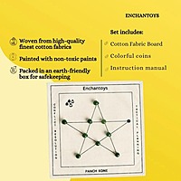 Panch Kone Board Game - Cotton Cloth