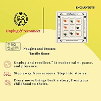 Noughts and Crosses Game on Cotton Fabric – Handcrafted Tic Tac Toe