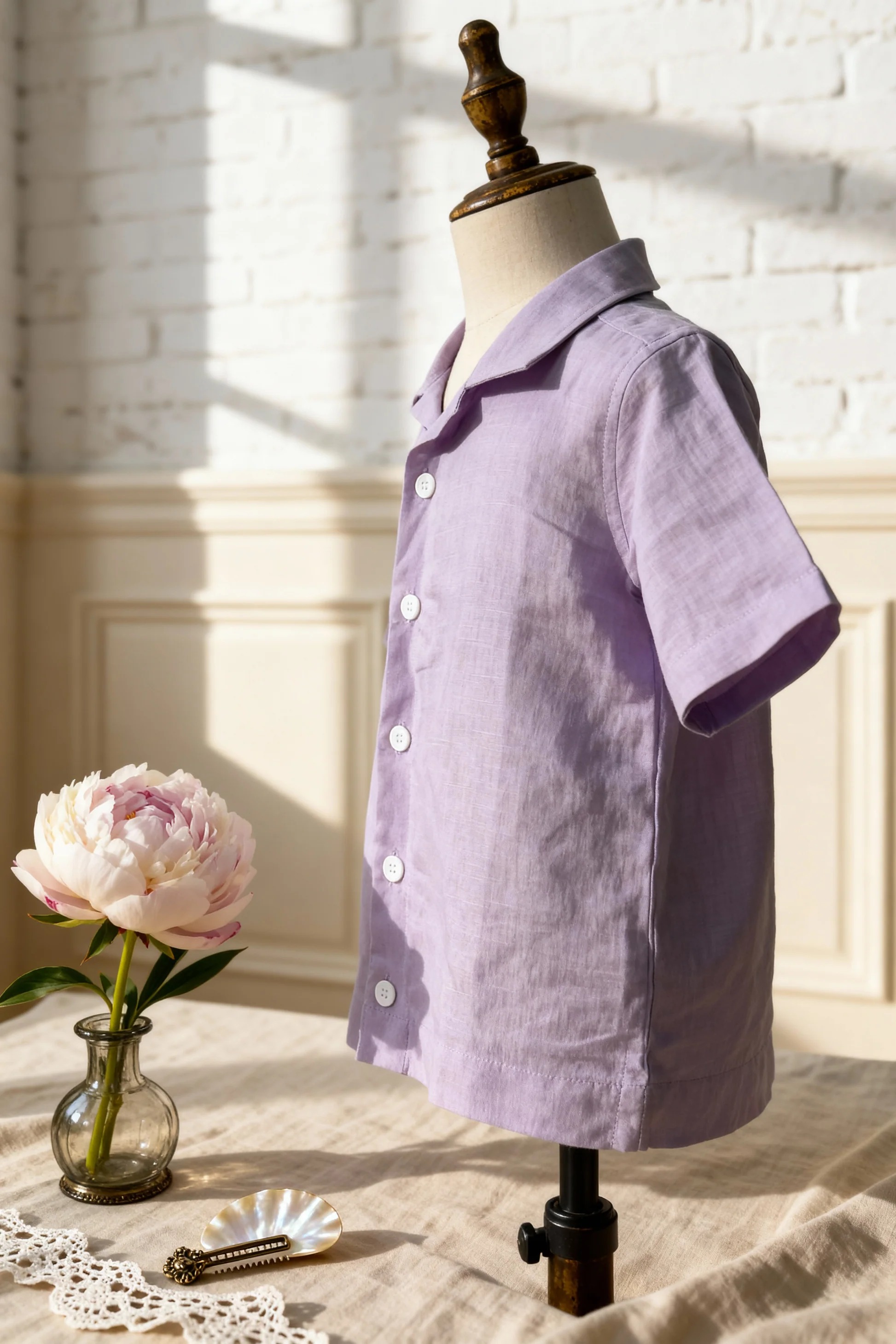 Milan Shirt | Organic Cotton–Linen Blend