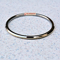 4mm Stainless Steel SP Brass Ring Punjabi Kada Unisex