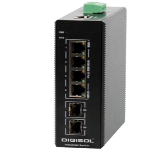 Digisol 6 Port Fast Ethernet Unmanaged Industrial Switch with 2 SFP Ports-DG-IS1008F Digisol 6 Port Fast Ethernet Unmanaged Industrial Switch with 2 SFP Ports-DG-IS1008F