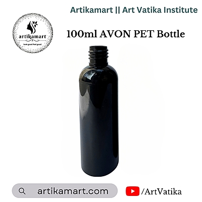100ml AVON PET Bottle BLACK - 20mm Neck