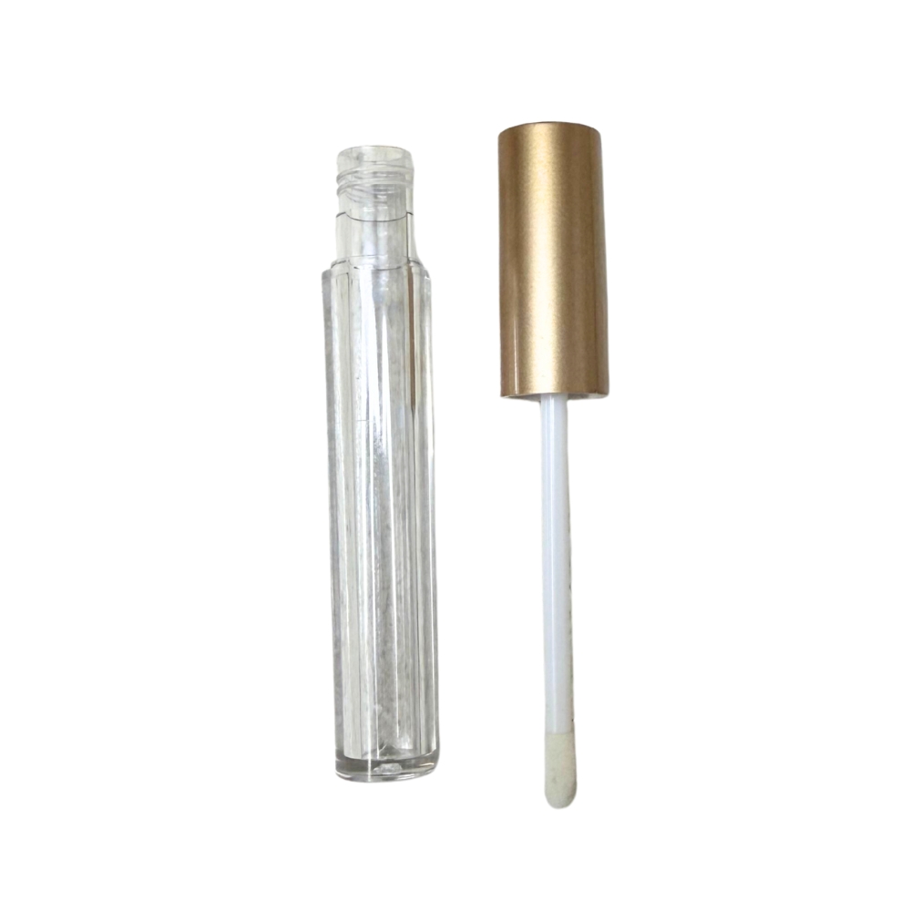 Lipstick - ROUND - GOLD Cap - 4ml - Tall Container - Acrylic