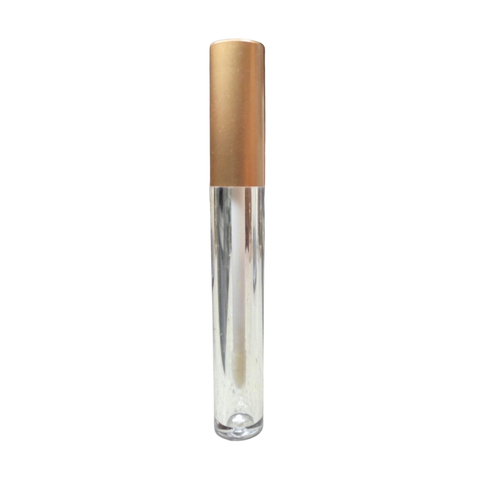Lipstick - ROUND - GOLD Cap - 4ml - Tall Container - Acrylic Lipstick - ROUND - GOLD Cap - 4ml - Tall Container - Acrylic