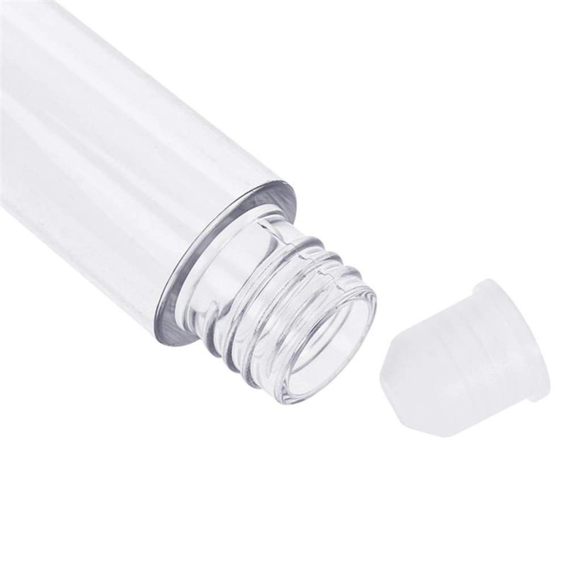 Mascara - ROUND - White Cap - 4ml - Tall Clear Container - Glossy