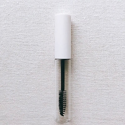 Mascara - ROUND - White Cap - 4ml - Tall Clear Container - Glossy