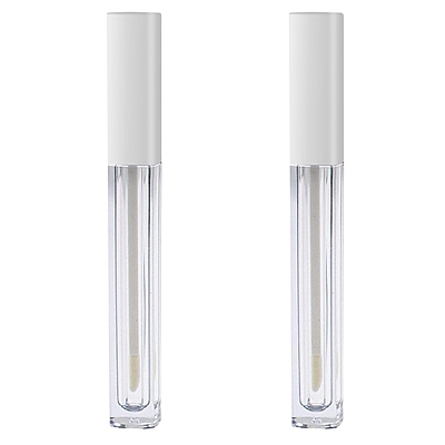 Lipstick - SQUARE - White Cap - 3.2ml - Tall Container - Acrylic
