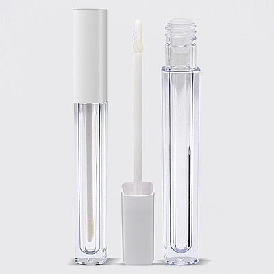Lipstick - SQUARE - White Cap - 3.2ml - Tall Container - Acrylic