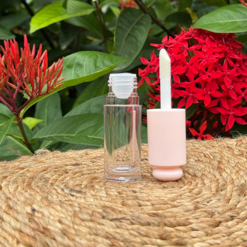 Lipstick - KOREAN POP UP - PINK Cap - 5.5ml - Short FAT Container - Acrylic