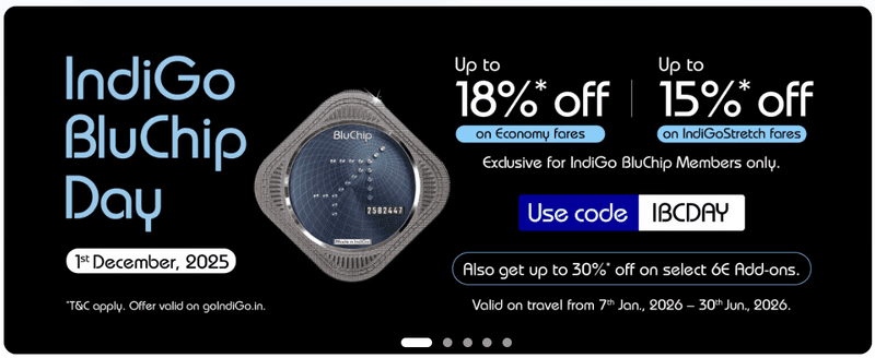 Indigo BluChip Day Offer