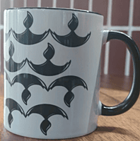 Inside Black Mug Printing