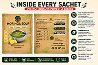 Instant Mix Moringa Soup Powder - Lemon
