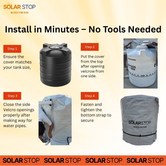 SolarStop Premium Insulated Water Tank Cover