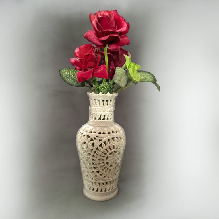 Intricate Carved Marble Vase