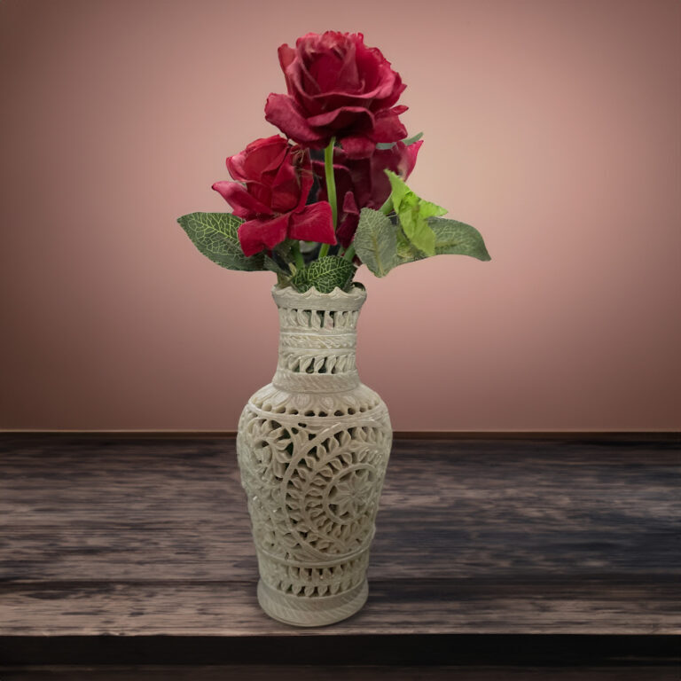 Intricate Carved Marble Vase