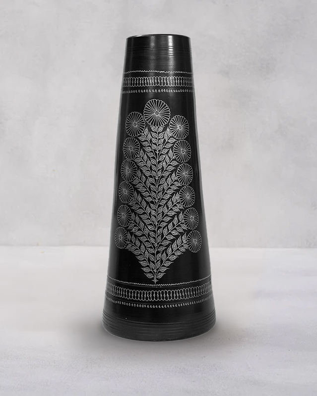 Intricate Tapestry Vase