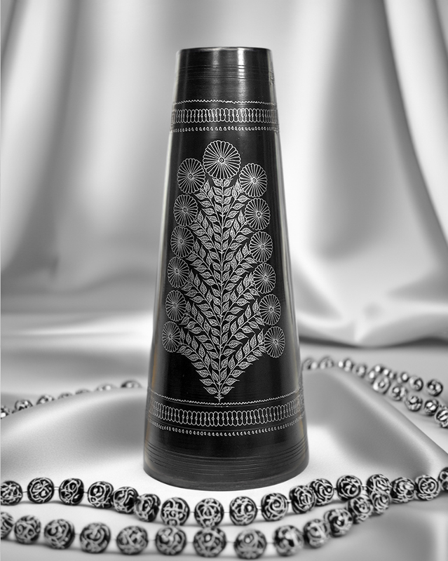 Intricate Tapestry Vase