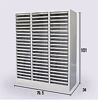63 Plastic Drawer Cabinet Picking Bin in Steel Cabinet