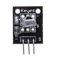 Close-up of IR receiver module