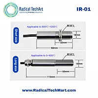 Brook IR-01E Non-Contact Infrared Temperature Sensor for 0–500°C Monitoring