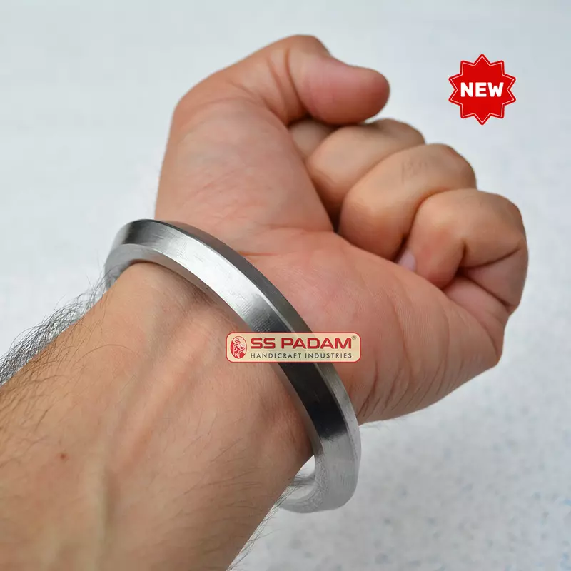 12mm Heavy Iron Sarbloh Sharp Punjabi Kada for Men