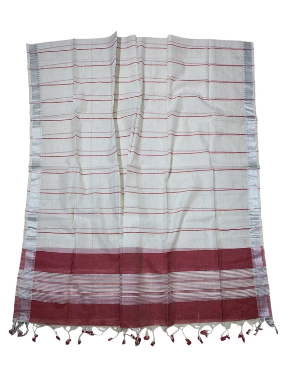 Light Pink Mangalagiri Cotton Unstitched Salwar Suit Set with Dupatta for Women