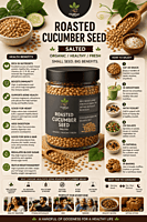 Roasted Cucumber Seeds Salted | Healthyx Zone